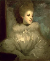 Mrs Francis Abington, after Joshua Reynolds, c.1890